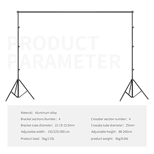 Neewer® Background Stand Support System 2.6M x 3M/8.5ft x 10ft Kit with
