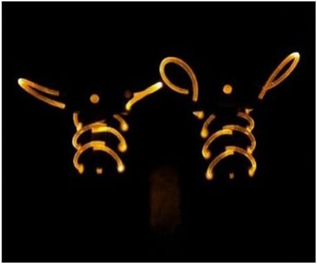 LED shoelaces with continuous and blinking modes (Yellow)
