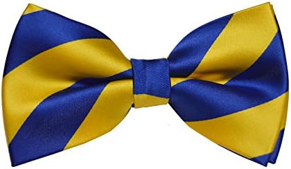 Collegiate Stripe Pre-Tied Bow Ties (Multiple Colors)