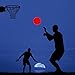 NIGHTMATCH Light Up Basketball - Size 5 - Extra Pump and Batteries -Perfect Glow in The Dark Mini Basketball with Spare Batteries -Waterproof Basketball with Two High Bright LEDs