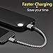 Sepoveda USB Type C Cable Nylon Braided Cord USB Type A to C Fast Charger (Pack-3 11in 39in 78in) Samsung Galaxy S8/S8+,LG G5/G6/V20 More Type-C Devices- Silver Black