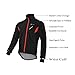 RockBros Winter Cycling Fleece Thermal Windproof Jacket Outdoor Sport Coat Casual Riding Long Sleeve Jersey for Men Black