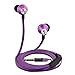 iKross 3.5mm Headset In-Ear 3.5mm Noise-Isolation Stereo Earbuds Headphones with Microphone - Metallic Purple