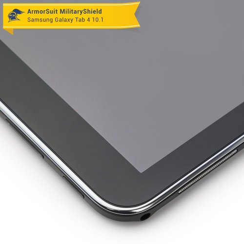 ArmorSuit MilitaryShield - Samsung Galaxy Tab 4 10.1 Screen Protector - Anti-Bubble Ultra HD Shield w/ Lifetime Replacements