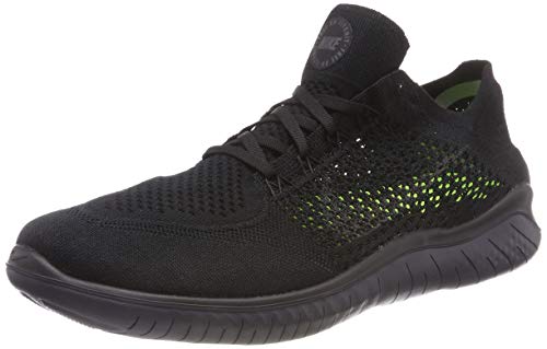 Nike Mens Free RN Flyknit 2018 Running Shoes (10) Black/Anthracite