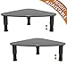 2 Pack Computer Monitor Riser | Triangle Save Space Desktop Corner Stand for Computer Monitor & Laptop Black HD01B-203thumb 1