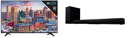 TCL 55S517 55-Inch 4K Ultra HD Roku Smart LED TV (2018 Model) with TCL Alto 5+ 2.1 Channel Home Theater Sound Bar with Wireless Subwoofer - TS5010