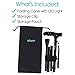 Vive Folding Cane with Light - Walking Adjustable Stick for Women, Men, Balance - Foldable Portable Collapsible Hand Balancing Mobility Aid - Lightweight, Heavy Duty, Comfortable - Swivel Quad Tip