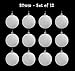 SLEETLY 28pc White Christmas Ball Ornaments for Farmhouse Tree Holiday Xmas Decorations, Large Shatterproof Plastic 3.15 Inch Glitter Snow Balls with White Ribbon Hangers, Icicles and Snowflakes Set