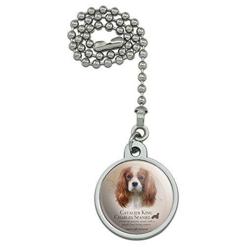 GRAPHICS & MORE Cavalier King Charles Spaniel Dog Breed Ceiling Fan and Light Pull Chain