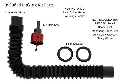 Earthminded Rain Barrel Connector Kit – DIY Parts to Link 2 Rain Water Collection Barrels – Increase Water Storage Capacity, Easy to Install - Ideal for the Home and Garden to Help with Outdoor Tasks