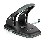 Swingline 2 Hole Punch, Comfort Handle Two Hole Puncher,  28 Sheet Punch Capacity, 50% Easier, Black (74050)