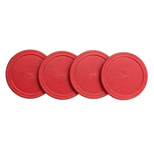 Mini Air Hockey Replacement Set Value Pack Set of Two Red Air Hockey Pushers and Four 2 Inch Red Pucks I Epic Gifts