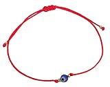 MINI Evil Eye Of Protection Red String Bracelet by The Artsy Nomad; Unisex