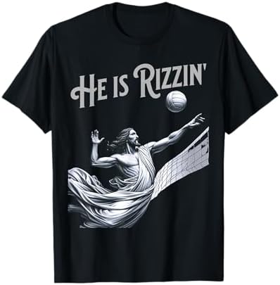 Amazon.com: Rizzen Rocker He is Rizzin Funny Jesus Riding