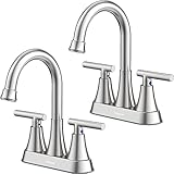 Bathroom Faucets for Sink 3 Hole, Hurran 4 inch