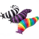 MEIEST 3 PCS Fidget Slug Toys,3D Articulated