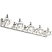 PRESDE Crystal Bathroom Vanity Light Fixtures 5 Light Bathroom Light Fixtures Over Mirror Modern LED Chrome Bath Lighting