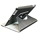 Fosmon 360 Degree Revolving Case Cover with Multi Angle Stand for iPad 2 (Built-in Magnet Auto Sleep and Awake Function) (Black)