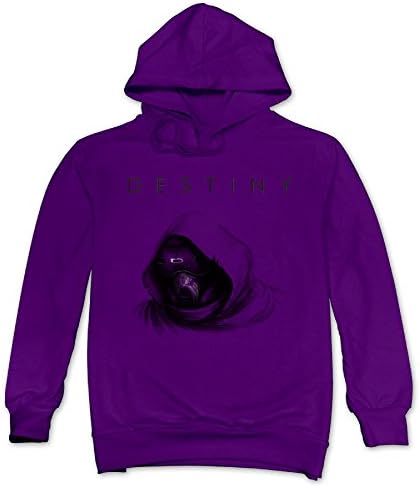 Shehe Men's Destini Plans Game Shot Winter Hoodies XXL Purple