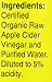 Bragg Apple Cider Vinegar USDA Organic - Plastic Bottle (32 Ounce)