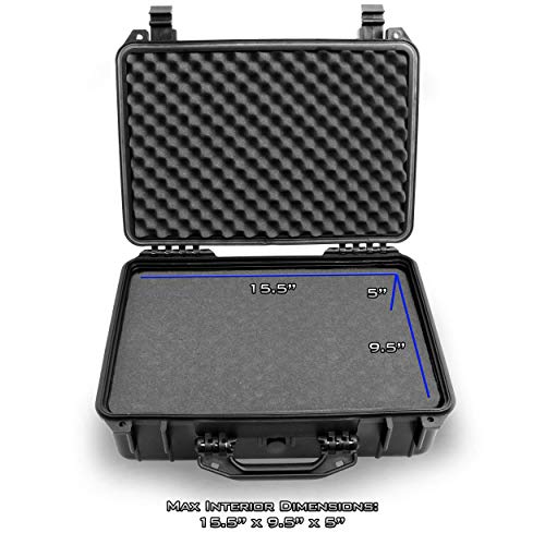 CASEMATIX 18" Customizable 6 Pistol Multiple Pistol Case Waterproof