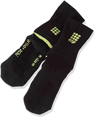 Cep men s ortho+ achilles support short compression socks, black/…