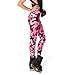 Rantanto Free Size 3D Printed Camouflage Stretch Womens Leggings (Large-X-Large, W0017 Pink Camouflage)
