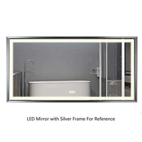 B&C 60"x30" Lighted Bathroom Mirror Wall MountedHigh Lumen LED Lights