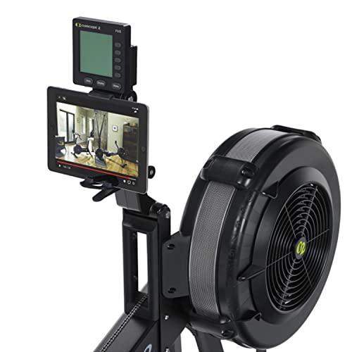 Concept2 RowErg Model D Indoor Rowing Machine - PM5 Monitor Device Holder Adjustable Air Resistance Easy Storage With Black Sweat Towel