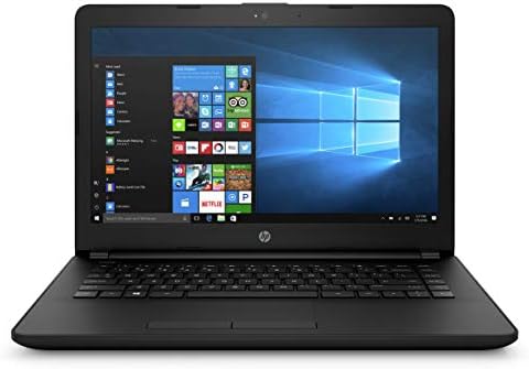 HP 14q-BU007TU 2017 14-inch Lightweight, Laptop (Celeron N3060/4GB/500GB/Windows 10/Integrated Graphics), Jet Black