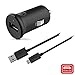 Motorola TurboPower 15 QC2.0 USB-A car charger with SKN6461A micro-USB cable for Moto G5 Plus/G5S/G5S Plus/G6 Play [NOT G6 or G6 Plus] micro usb devices (Retail Box)