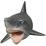 Wall Mounted Great White Shark W Teeth Head Mount Hanging Display Plaque Decor