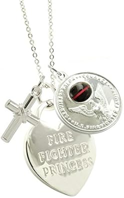 firefighter girlfriend necklace