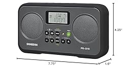 Sangean PR-D19BK FM Stereo/AM Digital Tuning