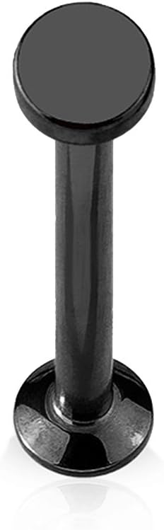 Round Top Internally Threaded 316L Surgical Steel Labret, Monroe Stud (Sold per Piece)