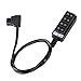 Koolertron Male D-Tap B Type Power Tap to 4-Port Female D-Tap P-Tap Hub Adapter Splitter for Photography Power