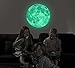 Amaonm 30cm Glow in The Dark Moon Wall Sticker Decorative Removable Night Luminous Moon Wall Decals Decor for Kids Bedroom Living Room Children's Room Ceiling Nursery Room