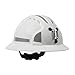 JSP 280-EV6161MCR2-10 Evolution Deluxe 6161 Full Brim Mining Hard Hat with CR2 Reflective Kit