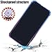 BAISRKE Slim Purple Blue Gradient Shock Absorption Protective Cases Soft TPU Bumper & Hard Plastic Back Cover for iPhone Xs Max 2018 6.5 inch