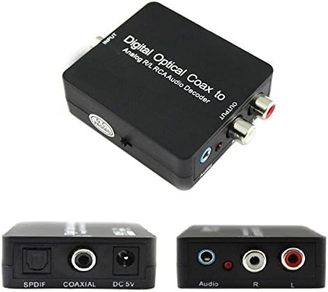 Vinplay Optical SPDIF Toslink/ Coaxial Digital to Analog Audio Decoder Converter with PCM, 5.1 Dolby Digital &amp; DTS Support