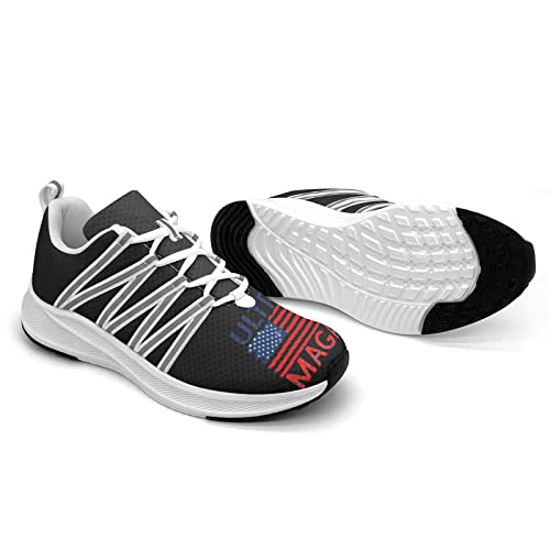 Pitovozu Ultra MAGA American Flag Shoes for Men Walking Running