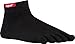 Injinji 2.0 Men's Sport Mini Crew Toesocks, Black, Large