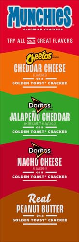 MUNCHIES CHEESE CRACKERS 1.42OZ 8 PACK