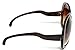 Brown Gradient Oversize Sunglasses for Women, Tortoise, Size X-Large
