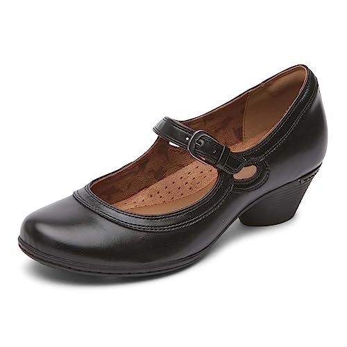 Cobb Hill Women’s Laurel Maryjane Loafer, Black Leather, 7.5