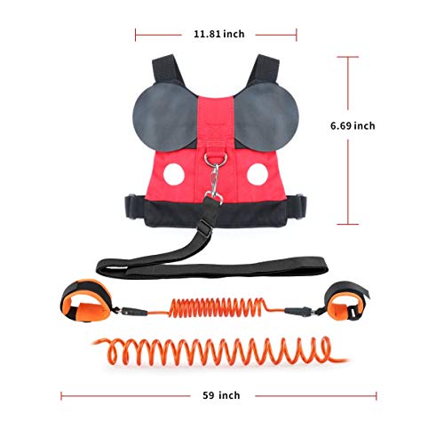image for Idefair Kids Leash and Wrist Link Set, Toddler Anti Lost Safety Harnes
