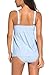 HOTAPEI Summer Bathing Suit Women Plus Size Swimwear Tops Light Blue, (US 18-20) XX-Large