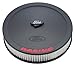 Proform 302-352 Black Crinkle 13" Diameter Air Cleaner Kit with Embossed Red Ford Racing Logo and 2-5/8" Paper Filter