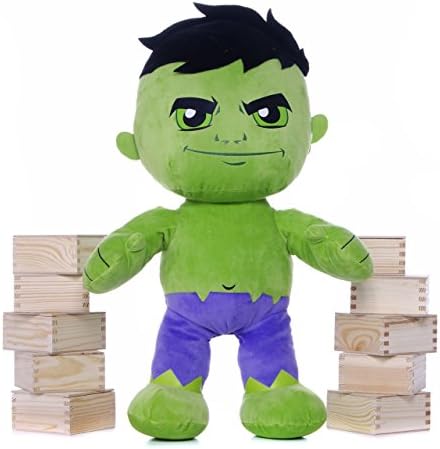Posh Paws Int Official Marvel Comics Chunky Incredible Hulk Plush Super Soft Toy - 10" Cute Kawaii